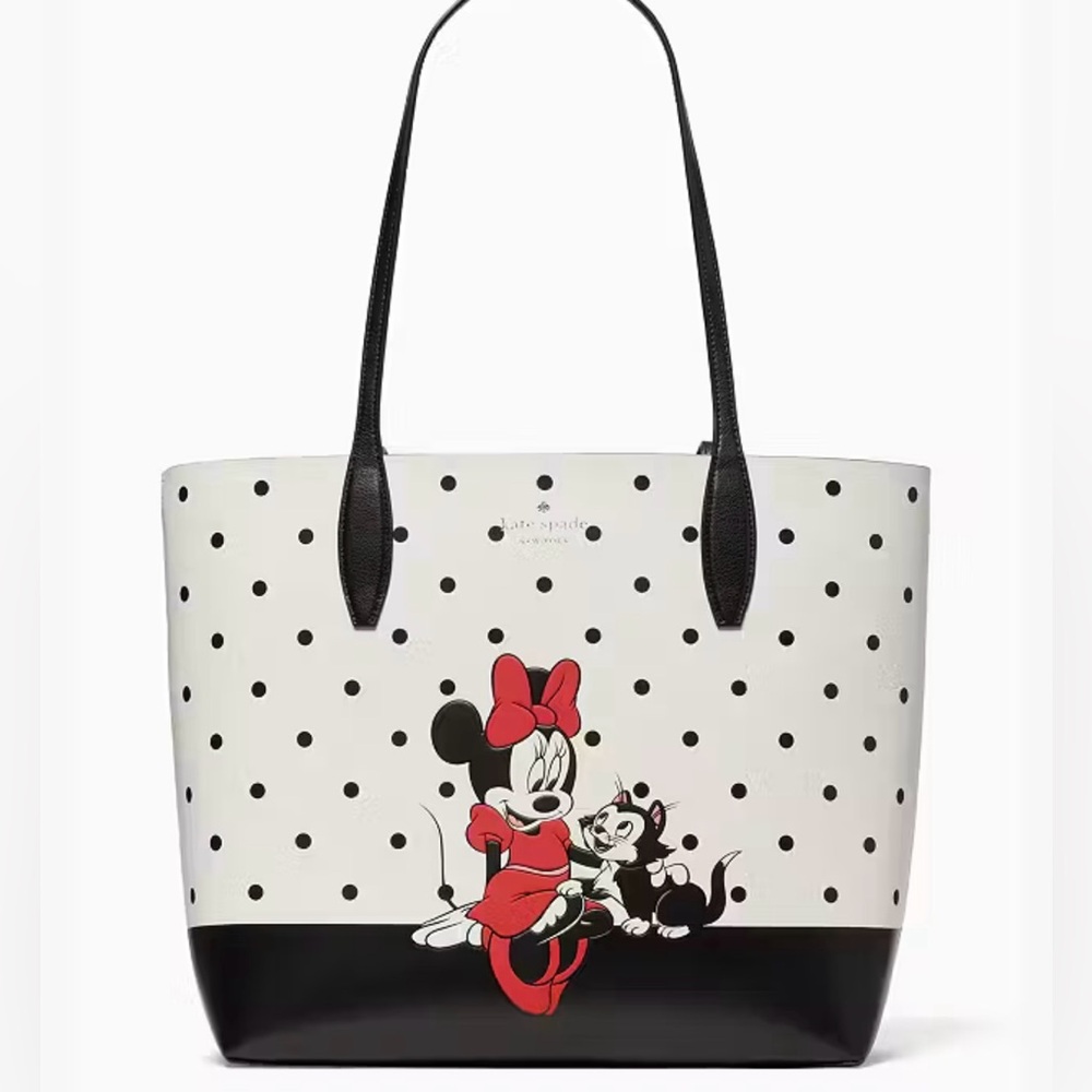 Disney x Kate Spade Minnie Mouse reversible polka dot tote bag